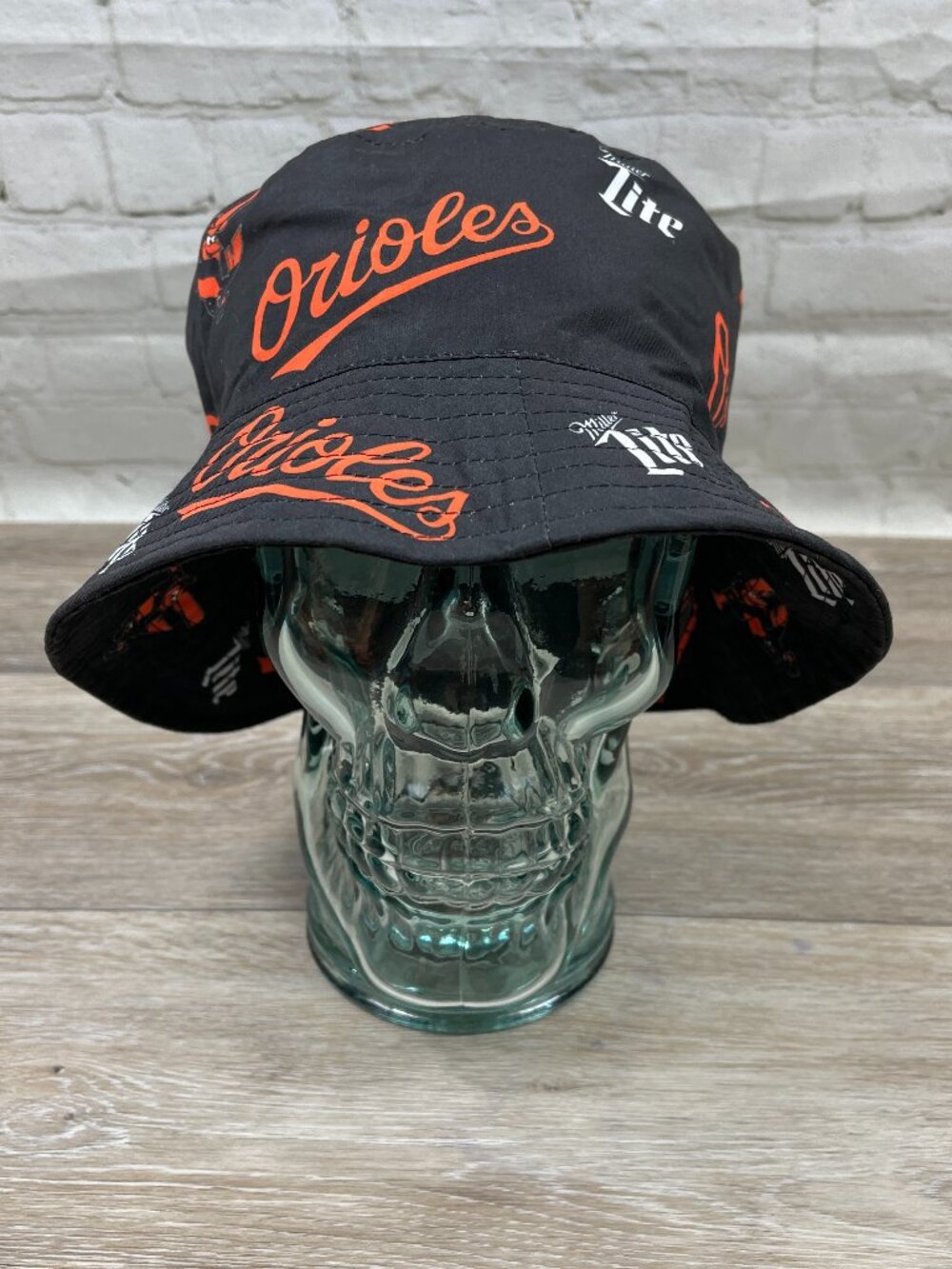 NEW BALTIMORE ORIOLES MILLER LITE GAME DAY GIVE AWAY BUCKET HAT